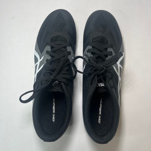 Asics Men's Hyper MD 6 Track & Field Spikes Running Shoes Black White Size 8 - Picture 8 of 11